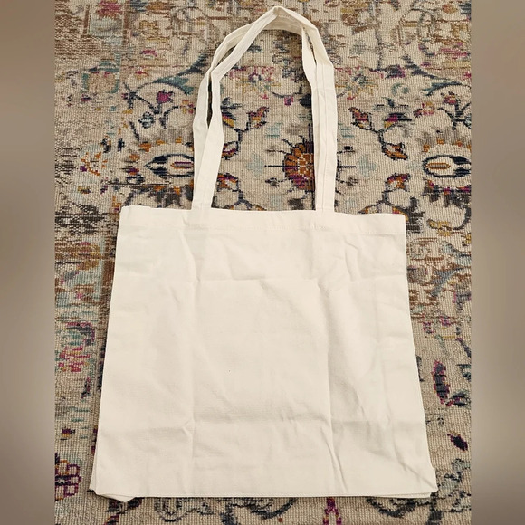 Inspirational White Tote Bag, Everyday Shopping Bag, Travel Bag, On the Go Tote - Picture 3 of 11